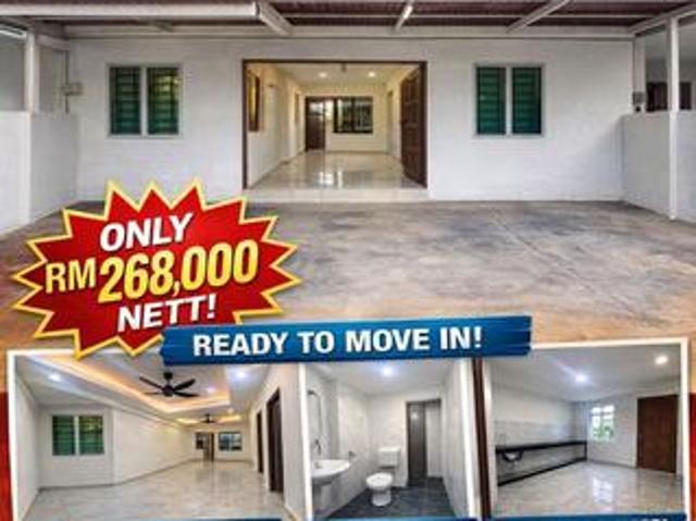Merlimau Melaka single storey terrace house below market value