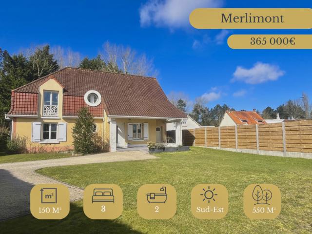 Merlimont À proximité des commodités, charmante maison fam
