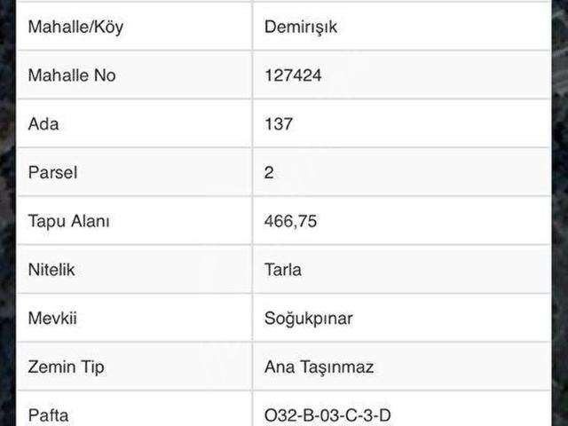 MERSİN MEZİTLİ DEMİRIŞIKTA SATILIK ARSA YOL ÜZERİNDE
