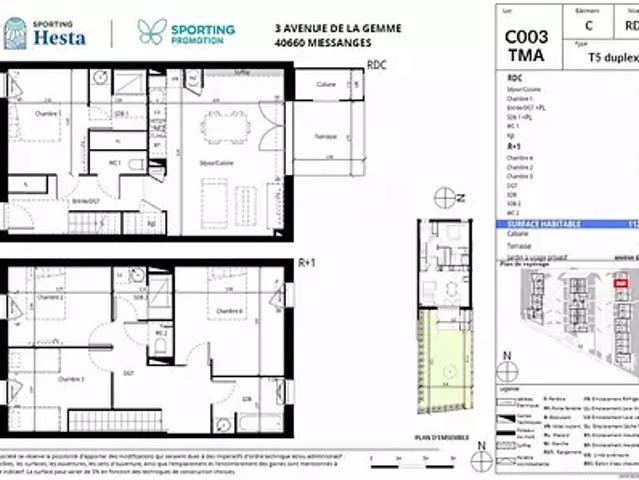 Messanges 40660 Achat / Vente maison 5 pièces t5 jardin terrasse