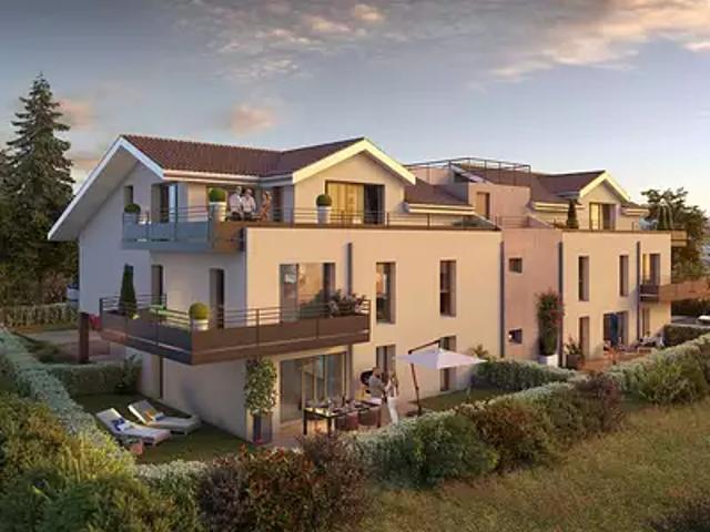 Messery 74140 Achat / Vente appartement 3 pièces t3 jardin terrasse