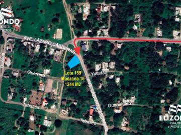 METV2303 TERRENO EN VENTA, COL. LINDAVISTA PUEBLO VIEJO, VER. $1?270,000