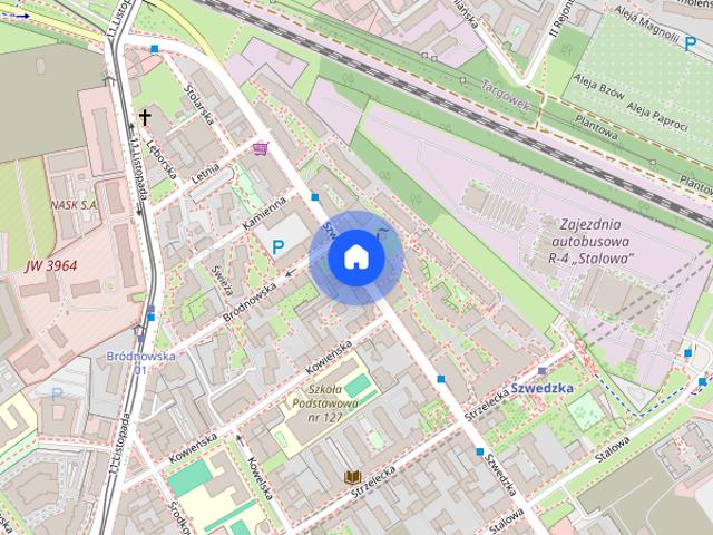 Metro SZWEDZKA/4POKOJE/DUŻYOGRÓD/Miejsce postojowe
