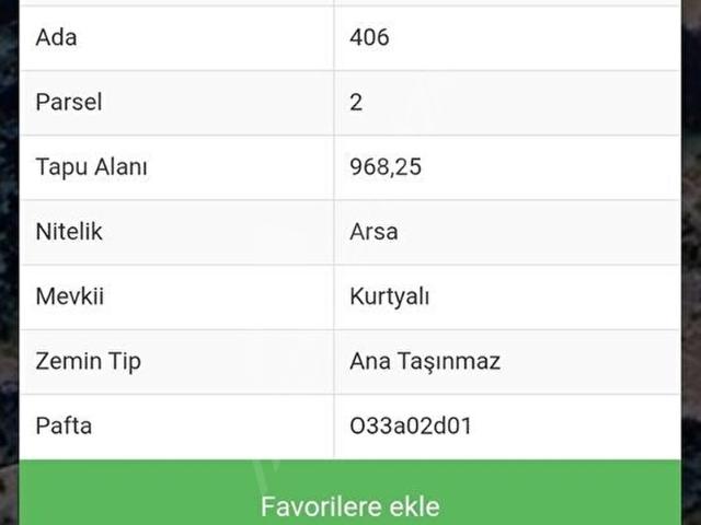 MEVA'DAN SOĞUCAK KEPİRLİ YOLUNDA FERAH 1 DÖNÜM ARSA NİTELİKLİ
