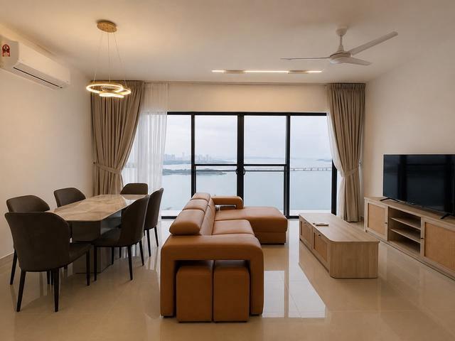Mezzo Unblocked Seaview Fully Furnished Unit Gelugor