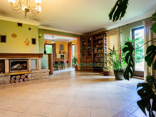 Rezydencja 436 m² z dużym tarasem i stawem w Międzyborowie