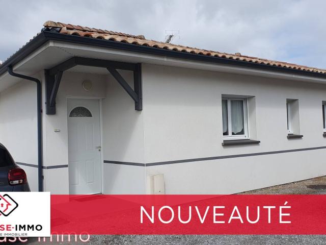 Mimizan centre:maison contemporaine Mitoyenne 3 Pièces avec Ter