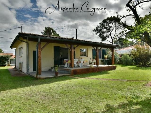 Mimizan Plage – Maison P3 de plain pied avec garage et jardi. 91m² Mimizan