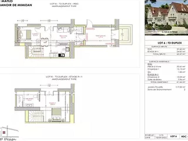 Mimizan 40200 Achat / Vente appartement 3 pièces t3 parking