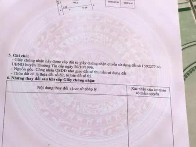 Minh Đường Tụ Thuỷ Đất 2 mặt tiền Thường Tín 183m², giá tốt đầu tư