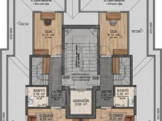 Minibüs caddesine 40 metre! Manzaralı 3+1DUBLEKS Vade imkanı ile