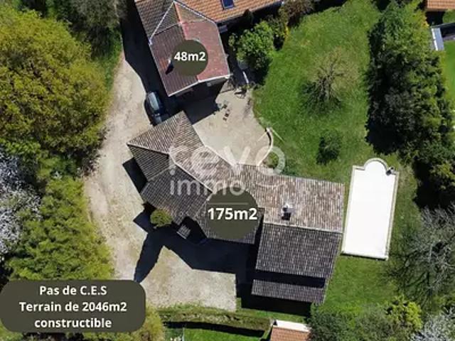 Mionnay 01390 Achat / Vente maison 8 pièces t8 piscine terrasse