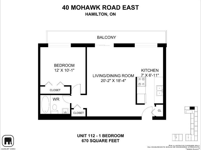 Michelle Place 1 Bedroom Apartment for Rent at 40 Mohawk Rd E, Hamilton, ON L9A 2G7