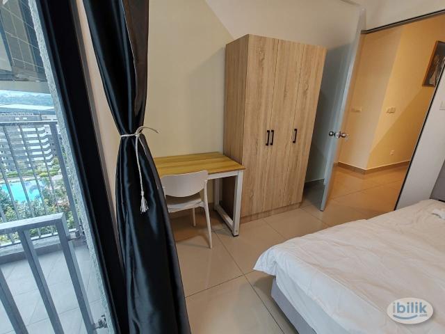 Middle Balcony Room at M LUNA Residence, Kepong, Sri Delima MRT, Aeon Kepong, TVG, Metropolitan Park, Kiara bay