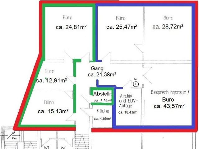 Miete: 56M² / 118M² oder 190M² Große und Neu Renovierte Büros mit Klimaanlage, Parkplätze! Nähe Laßnitzhöhe B. Graz