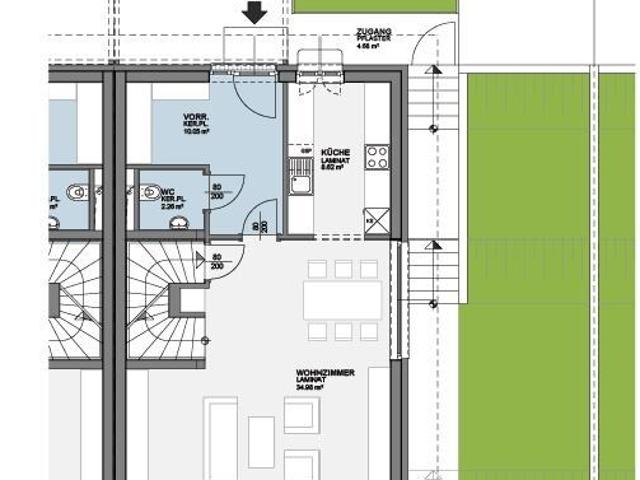 Mietkauf: Elegante Doppelhaushälfte mit Weitblick Modern, hell, geräumig