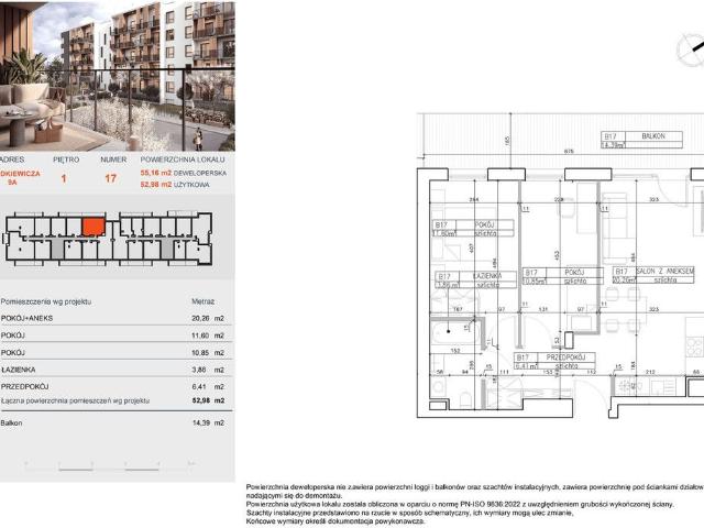 Mieszkanie na sprzedaż 3 pokoje Bydgoszcz Bocianowo Śródmieście Stare Miasto, 52,98 m2, 3 piętro