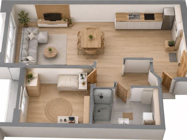 Mieszkanie na sprzedaż 3 pokoje Lublin Sławin, 42,70 m2, 1 piętro