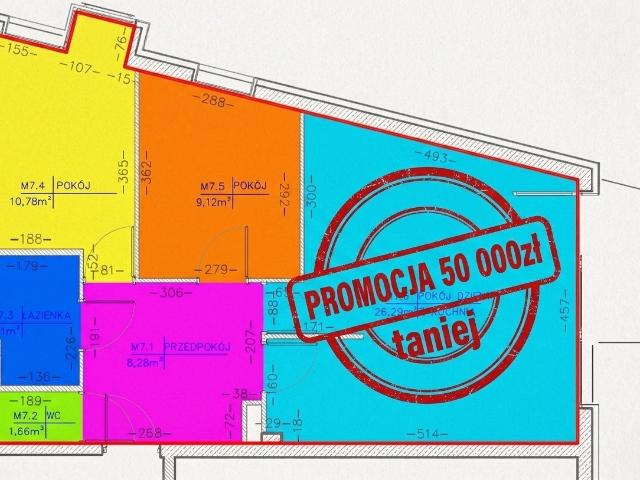 Mieszkanie na sprzedaż 3 pokoje Lublin Sławin, 59,84 m2, 1 piętro