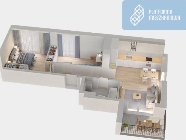 Mieszkanie na sprzedaż 3 pokoje Warszawa Praga Południe, 56 m2, 5 piętro