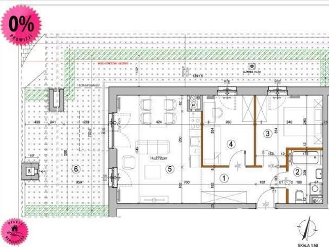 Mieszkanie na sprzedaż 3 pokoje Warszawa Rembertów, 54 m2, parter