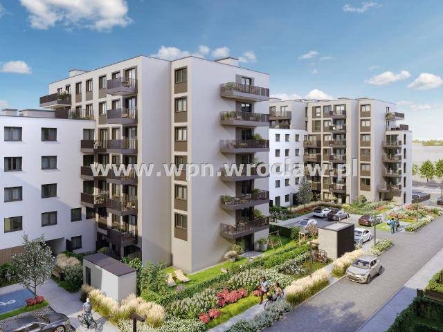 Mieszkanie na sprzedaż 3 pokoje Wrocław Psie Pole, 61,41 m2, 1 piętro