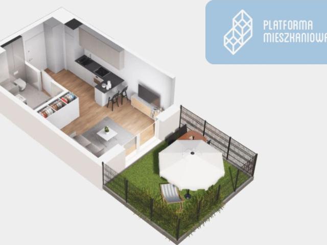 Mieszkanie na sprzedaż 1 pokój Warszawa Praga Południe, 27 m2, parter