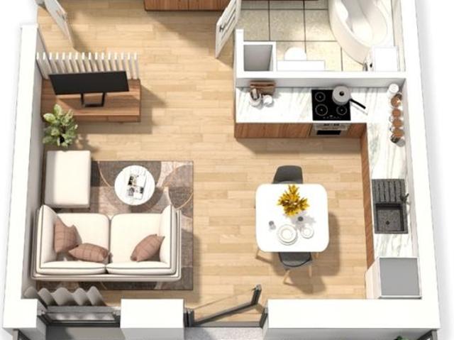 Mieszkanie na sprzedaż 1 pokój Lublin Ponikwoda, 31,84 m2, 3 piętro