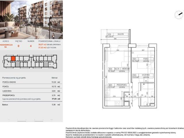 Mieszkanie na sprzedaż 2 pokoje Bydgoszcz Bocianowo Śródmieście Stare Miasto, 37,63 m2, 2 piętro