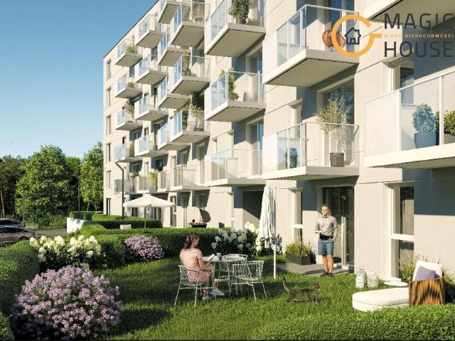 Mieszkanie na sprzedaż 2 pokoje Gdynia Wielki Kack, 42,63 m2, parter