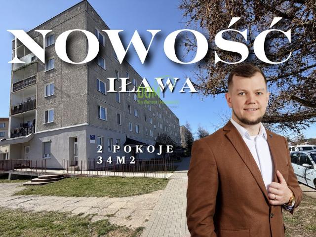 Mieszkanie na sprzedaż 2 pokoje Iława, 34,37 m2, 2 piętro