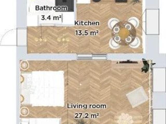 Mieszkanie na sprzedaż 2 pokoje Łódź Śródmieście, 44,69 m2, 3 piętro