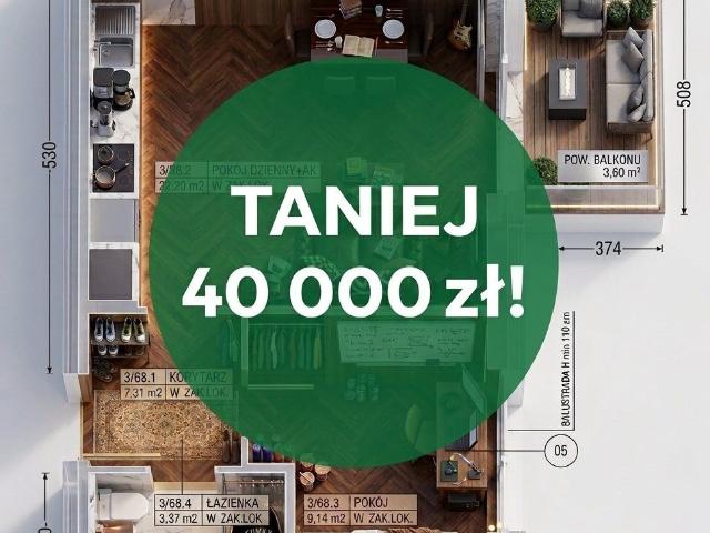 Mieszkanie na sprzedaż 2 pokoje Lublin Śródmieście, 38,02 m2, 3 piętro