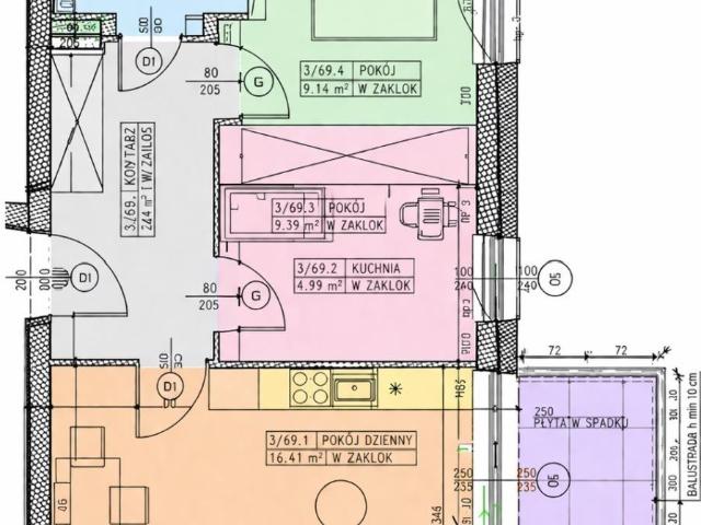 Mieszkanie na sprzedaż 2 pokoje Lublin Śródmieście, 40,69 m2, 3 piętro