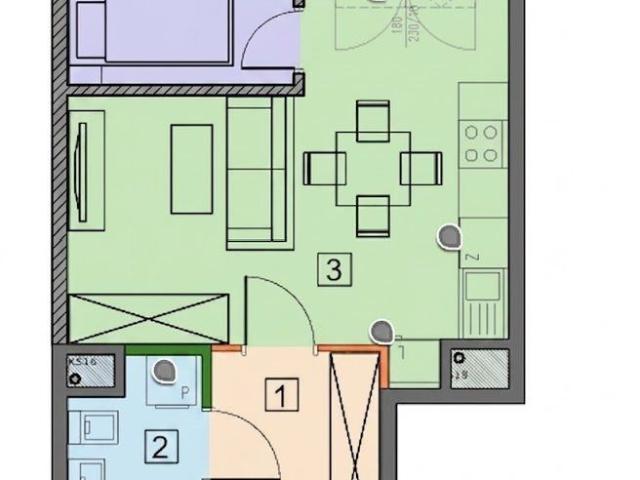 Mieszkanie na sprzedaż 2 pokoje Lublin Za Cukrownią, 36,44 m2, 1 piętro