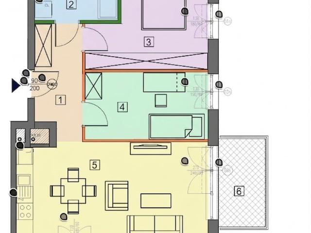 Mieszkanie na sprzedaż 2 pokoje Lublin Za Cukrownią, 59,05 m2, 1 piętro