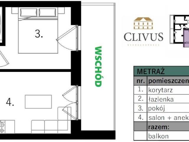 Mieszkanie na sprzedaż 2 pokoje Lublin Czechów Południowy, 30,30 m2, 2 piętro