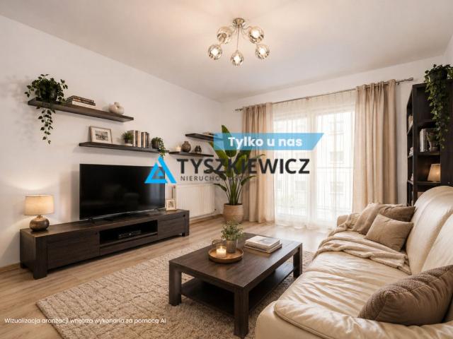 Mieszkanie na sprzedaż 2 pokoje Pruszcz Gdański, 52,50 m2, 1 piętro