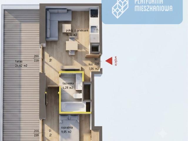 Mieszkanie na sprzedaż 2 pokoje Warszawa Białołęka, 31 m2, 4 piętro