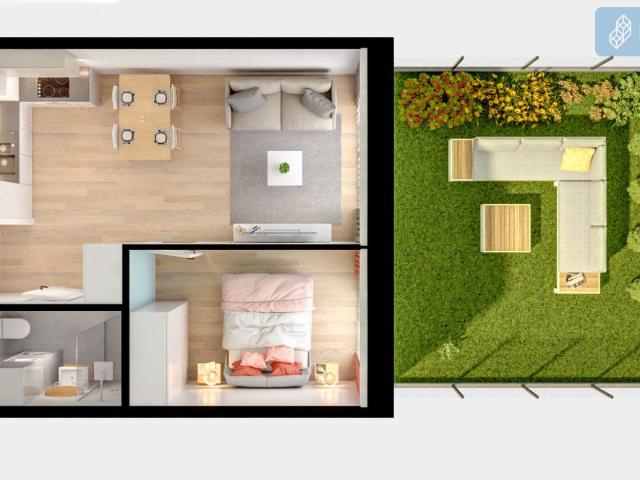 Mieszkanie na sprzedaż 2 pokoje Warszawa Włochy, 34 m2, parter