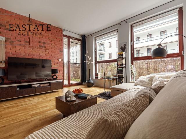 Mieszkanie na sprzedaż 2 pokoje Warszawa Wilanów, 53,27 m2, parter