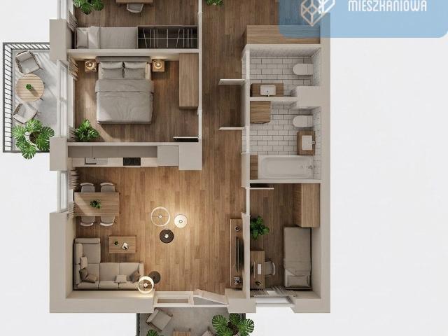 Mieszkanie na sprzedaż 4 pokoje Kraków Prądnik Biały, 62,73 m2, 3 piętro