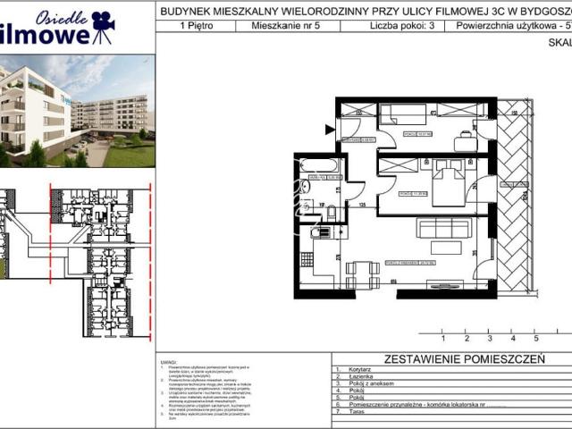 Mieszkanie na sprzedaż, Bydgoszcz, Bartodzieje Skrzetusko Bielawki, Filmowa