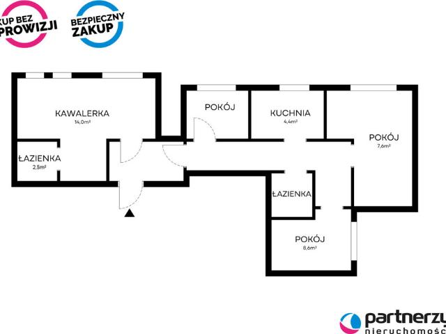 Mieszkanie na sprzedaż, Gdańsk, Przymorze, Obrońców Wybrzeża
