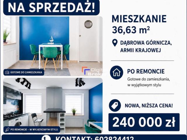Mieszkanie na sprzedaż, Dąbrowa Górnicza, Armii Krajowej