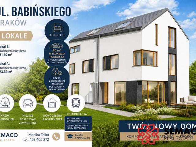 Mieszkanie na sprzedaż, Kraków, Podgórze, Babińskiego