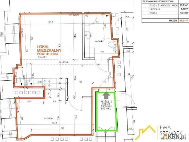 Mieszkanie na sprzedaż woj. małopolskie. Kraków, Stare Miasto, 998 640 PLN, 41,61 m2