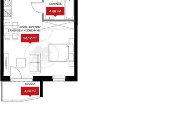 Mieszkanie na sprzedaż woj. dolnośląskie. Wrocław, Psie Pole/Kleczków, ul. W. Reymonta, 584 548 PLN, 38,20 m2