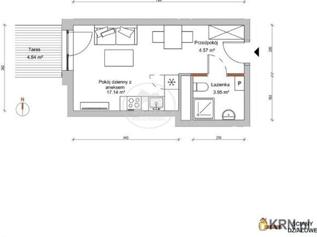 Mieszkanie na sprzedaż woj. dolnośląskie. Wrocław, Stare Miasto, ul. Braniborska, 425 000 PLN, 25,66 m2