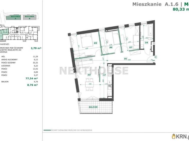 Mieszkanie na sprzedaż woj. śląskie. Gliwice, 769 000 PLN, 80,33 m2